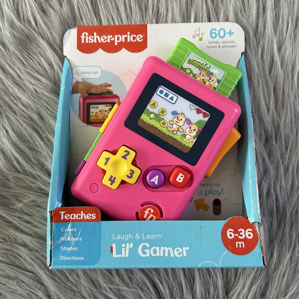 Fisher-Price Lil' Gamer Baby Toy 60+ Songs Sounds Tunes Phrases 6-36 Months
